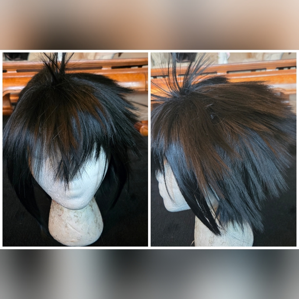 Spiky Black Cosplay Wig